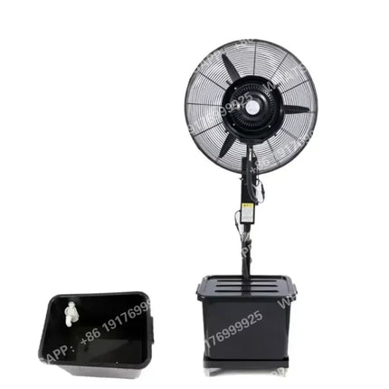 Ventilatore a piantana elettrico da 20/26/30 pollici con raffreddamento ad acqua e aria, 3 velocità, serbatoio acqua grande da 40L, per uso domestico e industriale, con funzione nebulizzazione AC