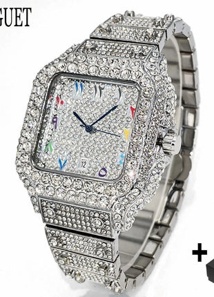 Orologio da Donna UNIGUET di Lusso alla Moda, Elegante Quadrante Piccolo con Diamanti Rosa, Mini Orologio da Polso al Quarzo Bling-Bling da Donna, Regalo platinumshop