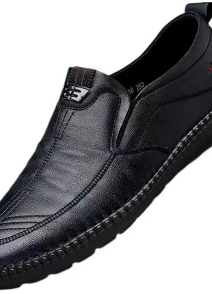 Mocassini da uomo in pelle PU antiscivolo appartamenti da passeggio traspiranti slip on da esterno scarpe casual per scarpe da ginnastica da guida per ufficio da lavoro maschile2