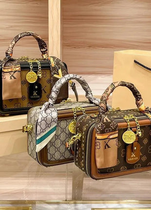 Brand Women's Bag 2025 New Style Light Luxury Western Style High Quality Handbag Designer Casual Versatile Crossbody Bag PlatiNum