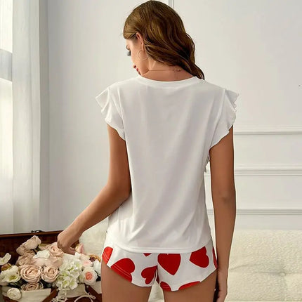 Pigiama estivo Set Pantaloni estivi da donna Set Pijama Pigiama da donna Indumenti da notte Donna che dorme Biancheria intima da notte sexy