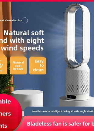 NUOVO Ventilatore Senza Pale 2026 per Purificazione dell'Aria Domestica, Circolazione Ultra Silenziosa, Ventilatore a Torre per Dormitorio