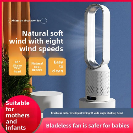 NUOVO Ventilatore Senza Pale 2026 per Purificazione dell'Aria Domestica, Circolazione Ultra Silenziosa, Ventilatore a Torre per Dormitorio