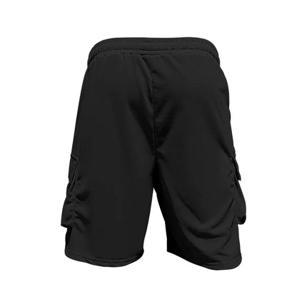 Fashionable New Summer Style T-shirt and Versatile Solid Color Shorts Set, a Casual and Sporty Men's Outfit