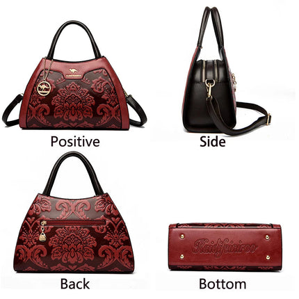 New Women Bag Luxury Designer Cowhide Handbags for Women Famous Brands Crossbody bag for Women Leather Shoulder Bags Sac a main PlatiNum