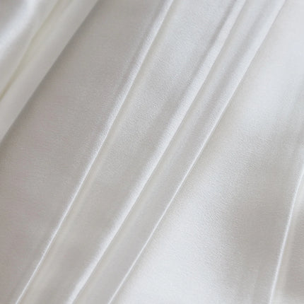 1 metro Forniture per cucire fai-da-te 100% pura seta Natura Raso bianco Shinny Sciarpa bianca Tessuto Accessori per indumenti Seta morbida Charmeus