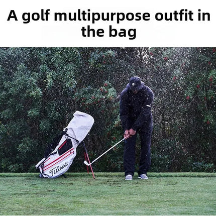 Golf Raincoat Rain Jacket Waterproof Lightweight Quick-Dry UV Sun Protection Breathable Outdoor Sports Men Women Golfing Apparel PlatiNum