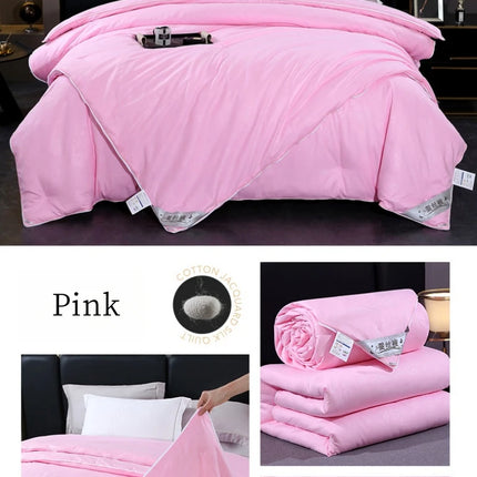 Piumino in seta di gelso naturale piumino matrimoniale King Size di lusso trapunta invernale estiva biancheria da letto singola coppia biancheria da letto