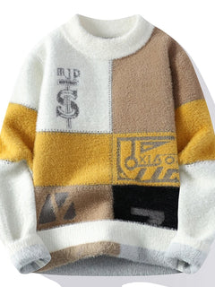 2024 winter new style men's sweater knitted long sleeve Warm Men Fashion Sweaters Thicken Warm wool pullovers Sweater male