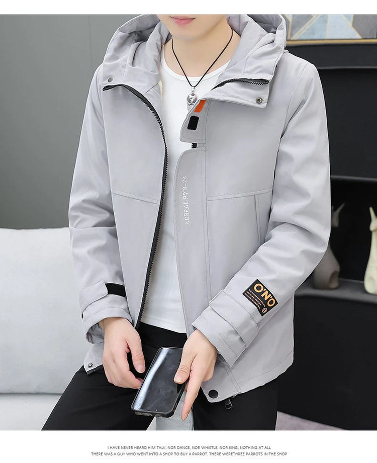 Men's Autumn/Winter Jackets New Arrived Trendy Brand Couple Jacket Men's Women's Handsome Casual Hooded Work Jacket Coat
