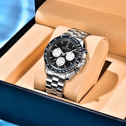 Nuovo Orologio da Uomo PAGANI DESIGN Golden Moon 2026, Orologio al Quarzo di Lusso, Cronografo Sportivo, Vetro Zaffiro AR, Impermeabile, Regalo platinumshop