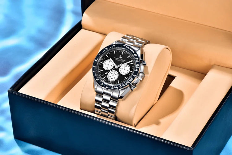 Nuovo Orologio da Uomo PAGANI DESIGN Golden Moon 2026, Orologio al Quarzo di Lusso, Cronografo Sportivo, Vetro Zaffiro AR, Impermeabile, Regalo platinumshop