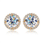 rose gold color / 0.5ct all moissanite