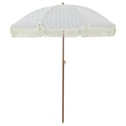 Ombrellone da Spiaggia Inclinabile 160x160cm in Poliestere e Acciaio, Portatile, Regolabile, Anti-UV per Giardino e Terrazza