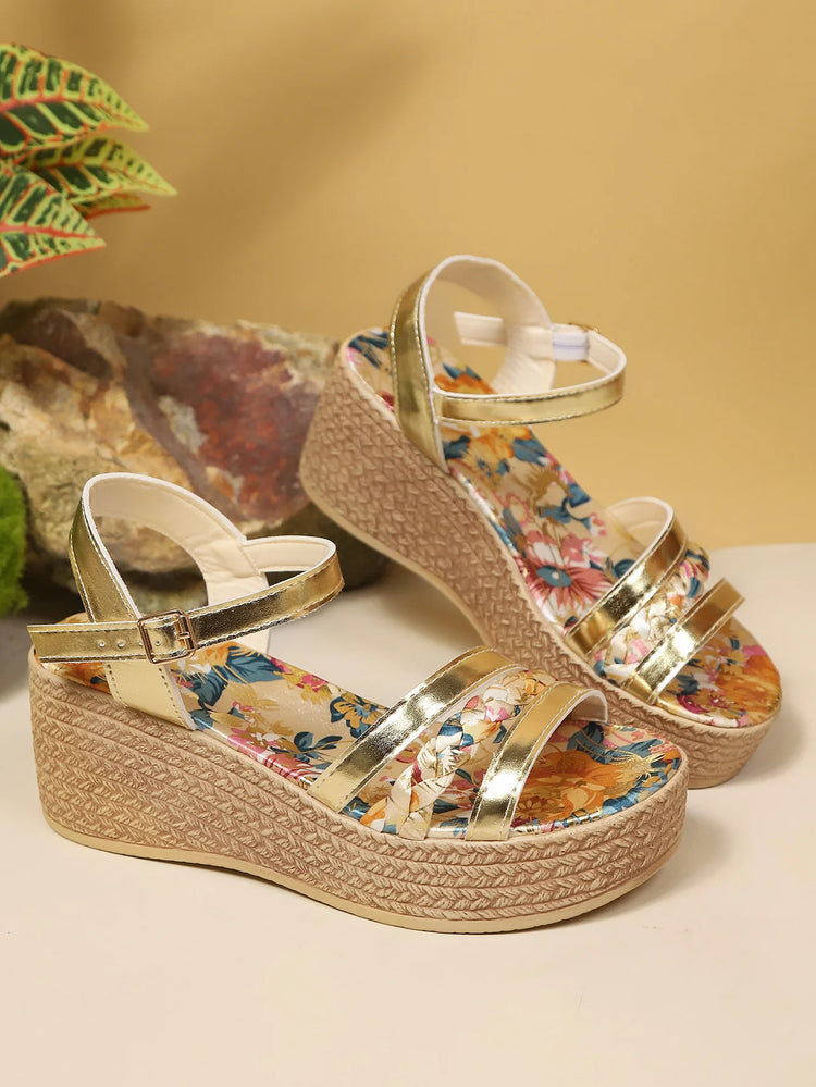 Sandali con Zeppa da Donna 2026 Nuova Collezione Estiva Scarpe Firmate di Alta Qualità Sandali con Plateau Casual da Esterno per Donna