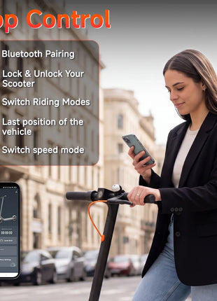 Monopattino elettrico per adulti TODIMART, monopattino elettrico urbano, motore 350W, batteria 36V, monopattino pieghevole, velocità 24 km/h, autonomia 20-30 km, monopattino elettrico urbano, 3 velocità regolabili
