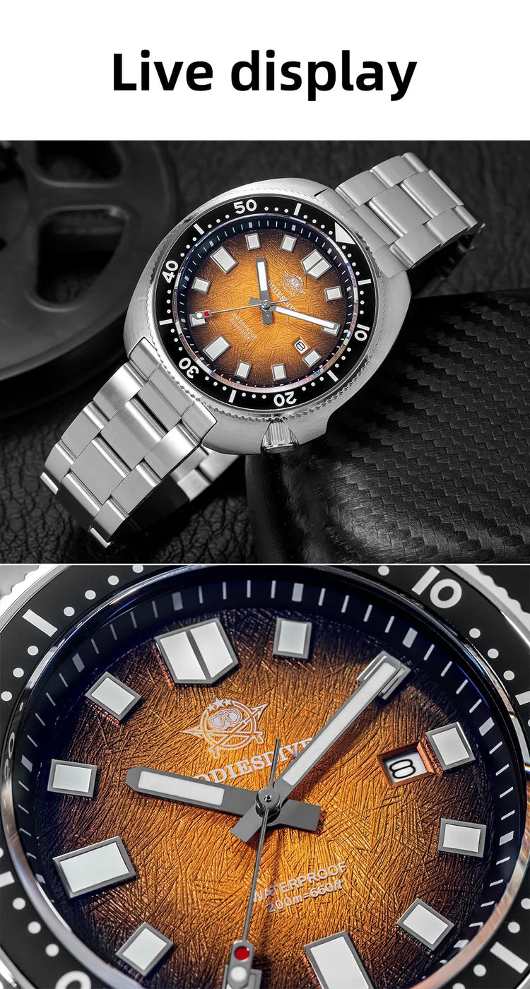 ADDIESDIVE Japan2115 New Men Watch Sapphire Glass BWG9 Ultra-Bright Luminous 200m Waterproof Wristwatch Luxury Quartz Watches