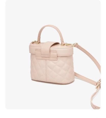 FOXER Split Leather Women's Box Mini Handbag Fashion Brand Crossbody Shoulder Bag Lady Messenger Bag Elegant Small Tote