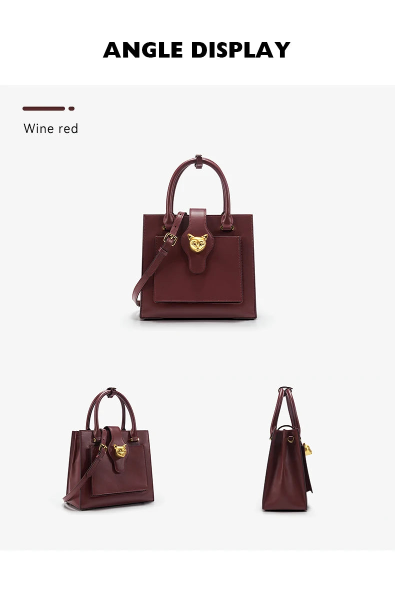 BAFELLI 2025 NUOVA BORSA DA DONNA CAT LUSSO IN PELLE FASHION BUSINESS Spalla Elegante CASUAL CROSSBODY FEMALE BORSA UFFICIALE LADY