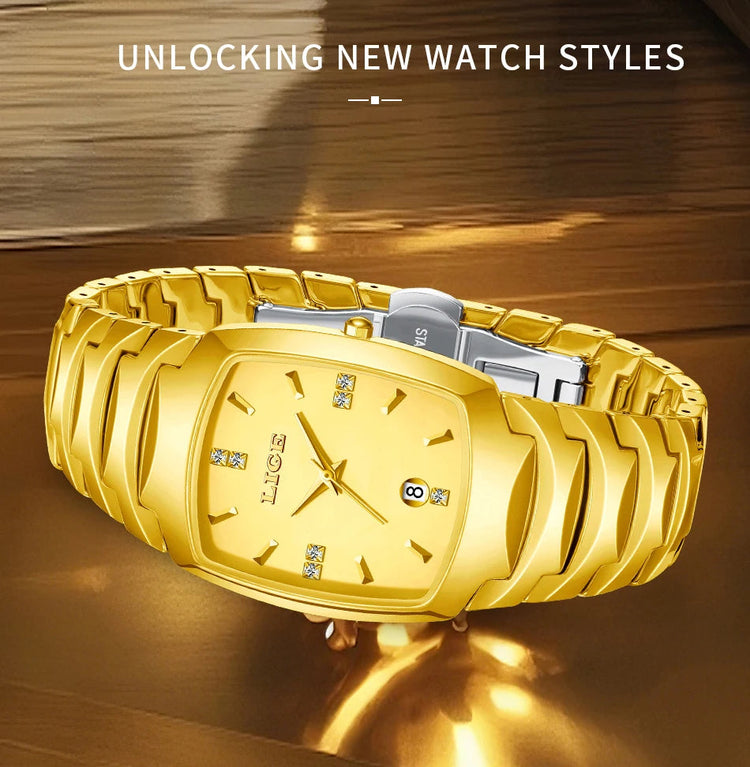 LIGE Orologio da Donna di Lusso alla Moda, Elegante e Semplice, in Acciaio Inossidabile, Casual, al Quarzo, con Calendario, Regalo Romantico per Signore, Novità platinumshop
