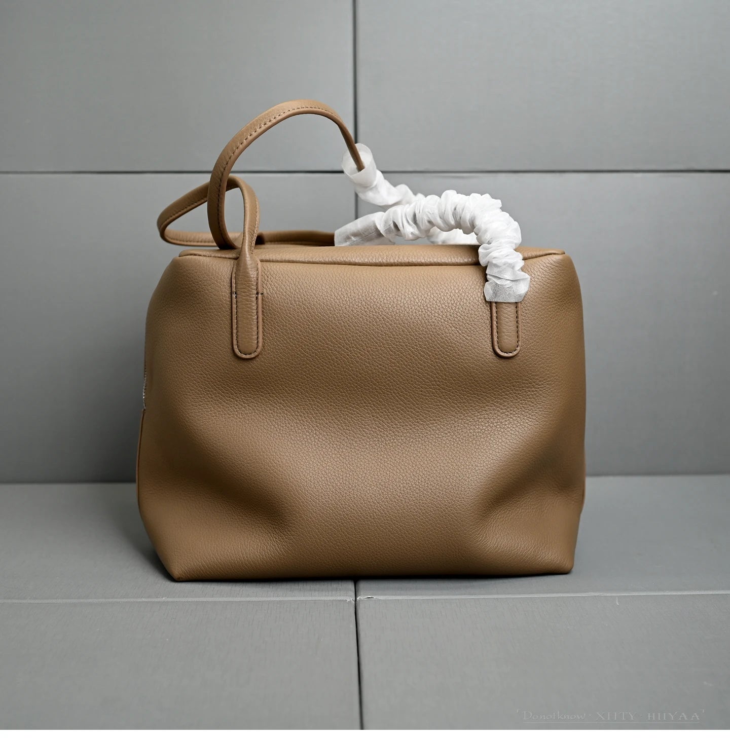 XHTY Genuine Leather Shoulder Bag Underarm Bag Women Soft Large Capacity Bowling Bag Simple Fashion Top Layer Cowhide New Model