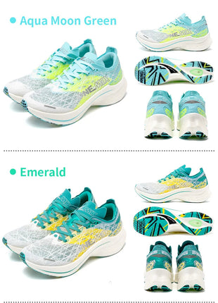 ONEMIX Marathon Scarpe da corsa con piastra in carbonio Assorbimento degli urti Scarpe sportive ultraleggere Tecnologia di rimbalzo Sneakers da uomo all'aperto PlatiNum