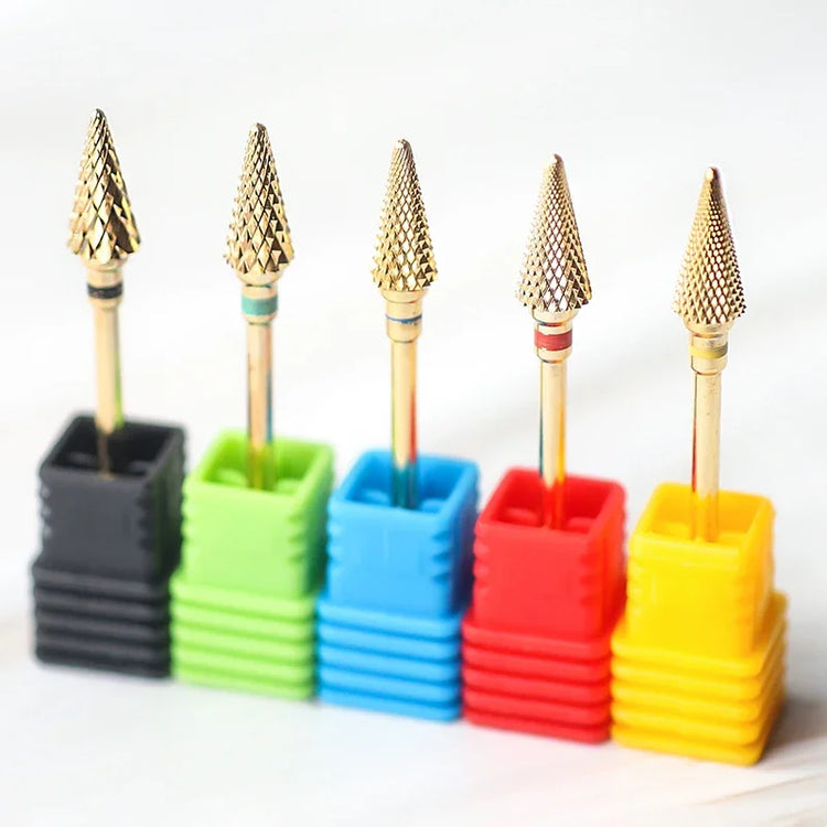 Carbide Large Cone Nail Drill Bits Electric Milling Cutter For Gel Polish Removal Grinding DIY Home Salon Manicure Pedicure Nail Art Accessories Supplies