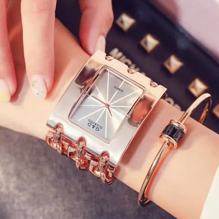 Orologio da donna di marca di lusso Abito con strass Orologi da polso da donna Eleganti orologi femminili in oro per le donne Montre Femme 2025 platinumshop
