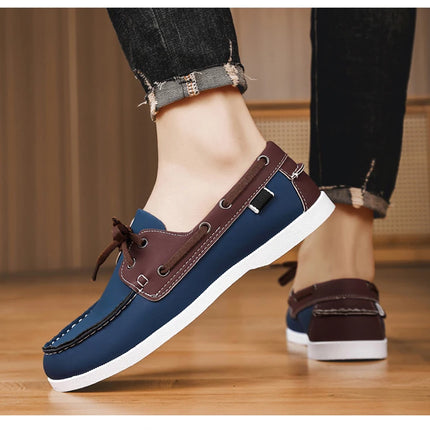Mocassini da uomo Design Scarpe da barca Pelle PU Alta qualità Comodo Slip-On Morbido Piatto Versatile Scarpe da guida alla moda Mocassini