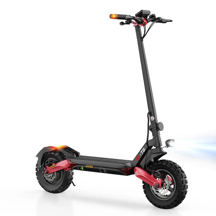 Isinwheel T8 Scooter elettrico per adulti 1200W 48V15Ah Batteria Scooter elettrico pieghevole Pneumatici solidi da 10 pollici Scooter elettrico da città platinumshop