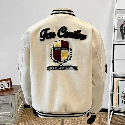 2026 Spring New Coat Boys Embroidered Baseball Jacket Fashionable and Versatile Trendy Youth Autumn Wear