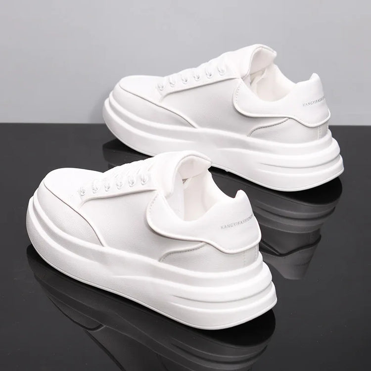 New Couple's Small White Shoes Men's Sneakers Women Sports Shoes Increased Height Inside Casual Sports Shoes