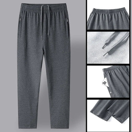 2024 Summer New Comfortable Soft Cotton Fashion Suit Men's Casual Relaxed Breathable Plus Size High Quality Sports Two-Piece Set PlatiNum