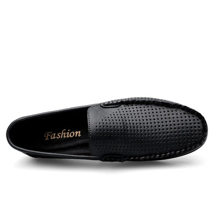 Mocassini Casual da Uomo in Vera Pelle, Scarpe Eleganti da Cerimonia, Mocassini Comodi per il Tempo Libero, Scarpe da Guida da Uomo, Slip-On Senza Lacci, Taglie Grandi