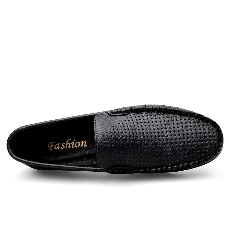 Mocassini Casual da Uomo in Vera Pelle, Scarpe Eleganti da Cerimonia, Mocassini Comodi per il Tempo Libero, Scarpe da Guida da Uomo, Slip-On Senza Lacci, Taglie Grandi