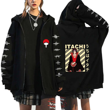 Naruto Printed Zipper Hoodie for Men and Women Casual Hoodie, Organized Top Jacket, Outerwear
