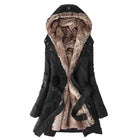3 in 1 Winter Coat Women's Hooded Windbreaker Furry Inner Jacket Thick Warm Mid Length Parka Casual Fashion Cold Outerwear