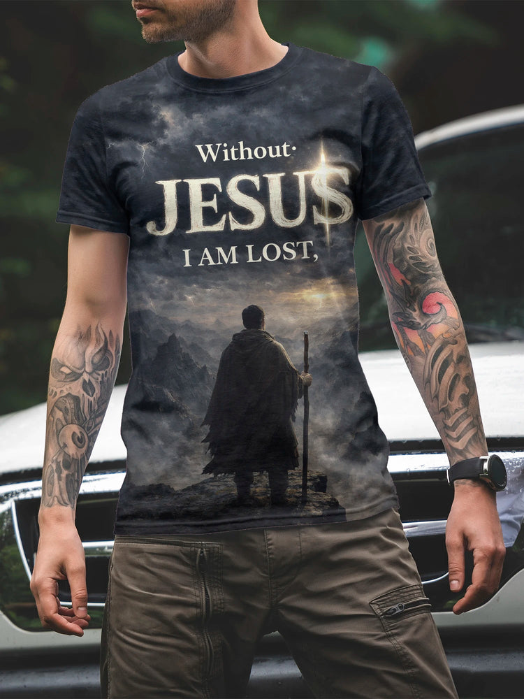 T-Shirt da Uomo alla Moda con Stampa 3D, Girocollo a Maniche Corte, T-Shirt Estiva Casual, in Fibra di Poliestere, Vestibilità Regolare