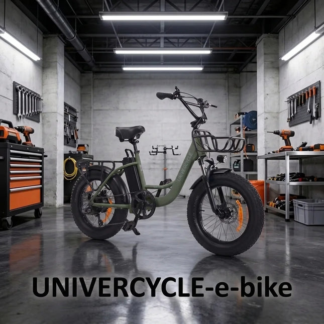 UNIVERCYCLE VENERE Electric Bicycle, powerful 500W motor 25 km/h, 48V 13Ah, hydraulic brakes, 20×4 inch fat tires, long range 45-55 km, for adults