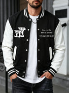 New York Brooklyn Art Letter Print Clothes Man'S Loose Sports Baseball Jersey Fashion High Street Veste Autumn Winter Jackets