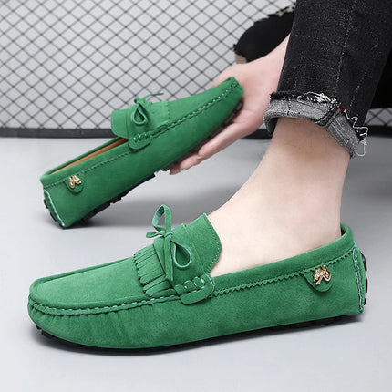 Scarpe di lusso da uomo Coppia mocassini in pelle scamosciata fatti a mano da donna Scarpe basse da guida Scarpe slip-on Mocassini comodi Scarpe casual da uomo