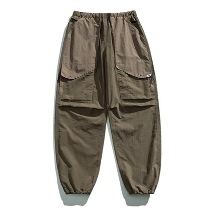 Spring Summer Korean Outdoor Functional Waterproof Cargo Pants For Men Clothing Harajuku Joggers Casual Breathable Pants Male