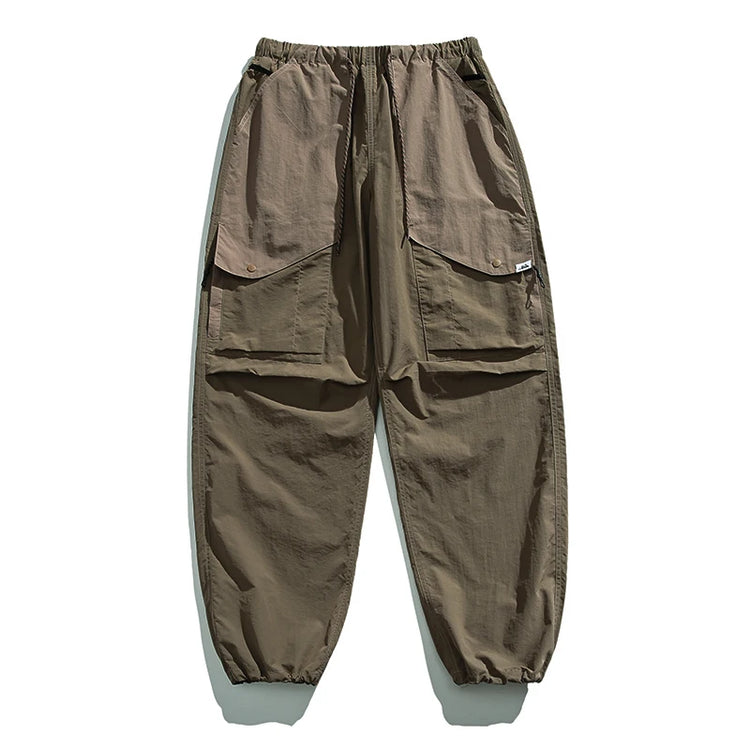 Spring Summer Korean Outdoor Functional Waterproof Cargo Pants For Men Clothing Harajuku Joggers Casual Breathable Pants Male