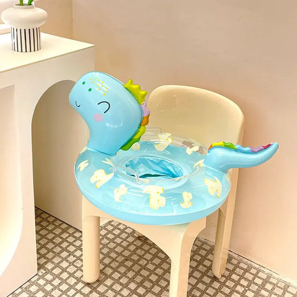 Rooxin Dinosauro gonfiabile Anello per piscina Galleggiante per piscina Cerchio per piscina Sedile galleggiante per tubo