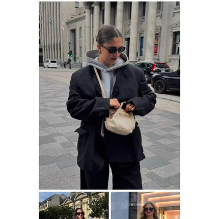 Borsa Mini Tote JW PEI Hana per Donne, Borsa a Spalla in Pelle, Design Elegante, Grande Capacità, Borsa Hobo con Manico Superiore, Shopper per Lavoro