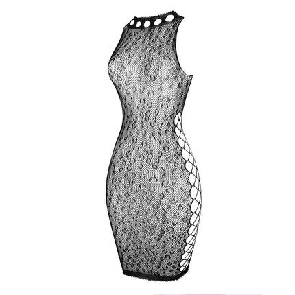 Abito Sexy da Donna in Rete Traforata, Copricostume Trasparente Aderente, Stile Estivo da Spiaggia platinumshop