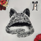 Cat Ear Hat, Punk Style Rock Autumn and Winter Warm Hat, Dark Gothic Style Winter Plush Hat