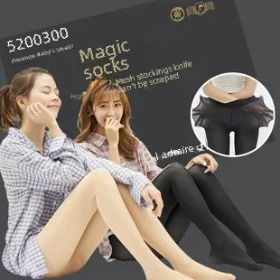 Addensare collant termici Leggings Donna Inverno Pile Velluto Calze termiche Vita alta Elastico Sottile Sexy