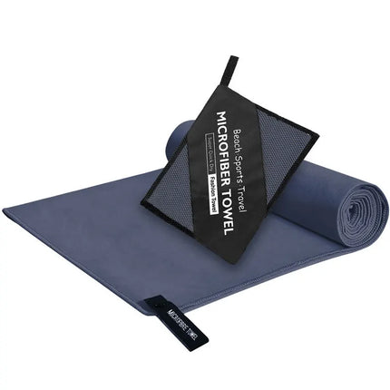 Asciugamano in microfibra di alta qualità di alta qualità, 6 misure, ultra assorbente, ad asciugatura rapida, borsa portatile, palestra, yoga, spiaggia, campeggio, viaggi, leggero