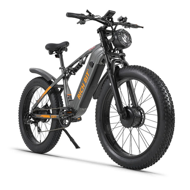 C01 Off-Road Electric Bike, 26'' Mountain E-bike, Dual Motor, 3000W Peak Power, Removable 48V 20Ah Lithium Battery, Dual Suspension, Max Speed 60-63km/h